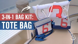 Sailcloth Tote Bag - Make Your Own 3-in-1 Kit (Tote, Satchel & Dopp Sailcloth Bags)