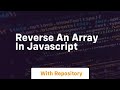 reverse an array in javascript