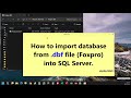 How to Import database .dbf (Foxpro file) into SQL server