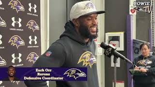 Hear from Ravens DC Zach Orr  | Baltimore Ravens Practice (January 1, 2025)