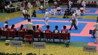 2018IH 空手道 男子 団体組手1回戦 御殿場西（静岡県） 対 青森明の星（青森県）