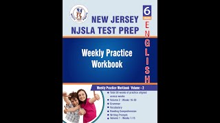 New Jersey NJSLA Assessments – 6th Grade ELA Test Prep Workbook Volume 2 | Book Preview Video