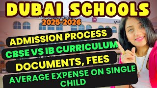 How to Get Admissions in DUBAI SCHOOLS | Difference Between CBSE \u0026 IB | School Fees in Dubai