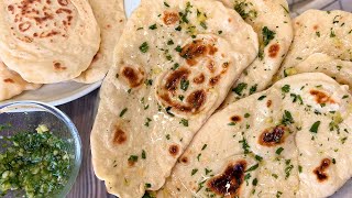 Garlic Naan Bread Recipe ｜So Soft and Fluffy｜Any One Can Make At Home (No Kneading, No Oven)