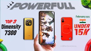 TOP 3 |  Best 5G phone Under ₹15,000 Rupees india 2025  🇮🇳 |Dimensity 7300 phones for Gaming