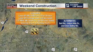 Weekend traffic restrictions around the Valley