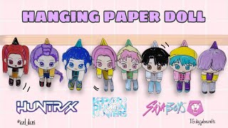 How to make hanging paper doll | kpop demon hunters