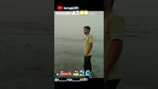 Beach ⛱️🏖️🌊 Mumbai, Maharashtra @Gurug6280 #youtubeshorts #mumbai #ytshorts #beach #samundar