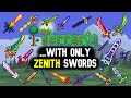 Terraria, but I can only use the Swords of the Zenith...