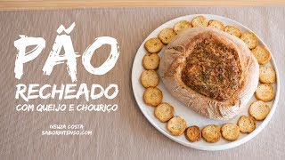 Pão Recheado com Queijo e Chouriço