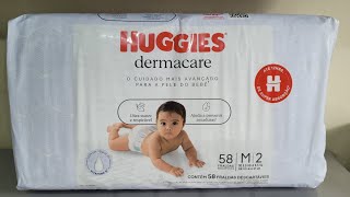 Nova Huggies Dermacare | Primeiras impressões com testes | Resenha completa 😍