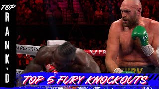 Top 5 Tyson Fury Knockouts | Top Rank'd