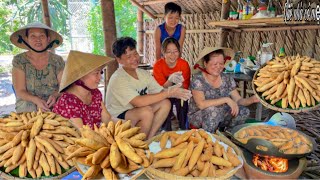 Bánh Mì Tí Hon Chiên Giòn | Hương Vị Bánh Quê Cả Nhà Cùng Nhau Vào Bếp || Crispy fried tiny bread