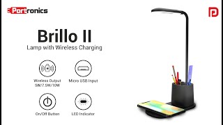 Brillo II LED Lamp with Wireless Charging