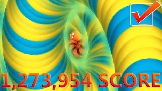 [Wormate.io] 1,273,954 SCORE World Biggest Worm in Wormateio Gameplay!
