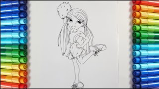 BRATZ COLORING PAGES! WINTER COLORING#bratz Bratz Doll Winter Wintertime Wonderland 2nd Edition Dana