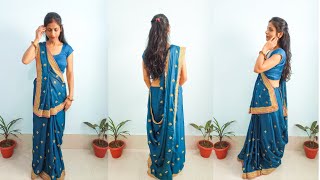 Gujarati Style Saree Draping | Beginners Saree Draping Tutorial | saree draping with perfect pleats