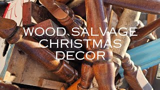 Easy wood salvage Christmas Decor #diy#Christmas#vintage#upcycle