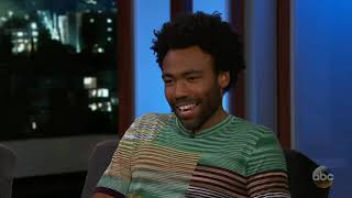 donald glover being cute during Solo interviews