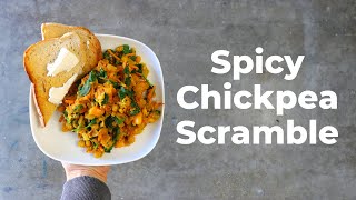 Spicy Chickpea Scramble | Plant-Based Made Easy