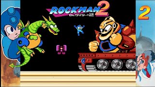 【ロックマン】ロックマン２ バスター縛りでワイリーステージ１〜４【Dr.ワイリーの謎】