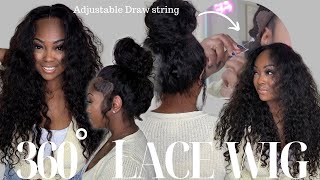 360 lace frontal wig install with Hidden strap ft. YMY Hair