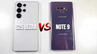 Samsung Galaxy S25 Ultra VS Galaxy Note 9! 2018 Flagship VS 2025 Flagship! How Far Have We Come?