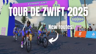 Tour de Zwift 2025 - NEW Zwift Routes and UNLOCKS