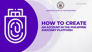 Instructional video on how to create a PJP account