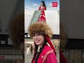 ✨ the 4 person team stunned the streets kazakh national costume street fashion fashion trending