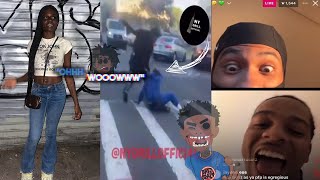 (2 in 1) Gotti Blu Gives Yus Gz’s Sister The Beats!🥊+ Miya V Gets The Beats By Enny B‼️🤦‍♂️