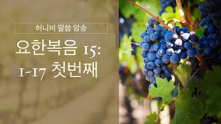 허니비 말씀 암송 - 요한복음 15:1~17 (1)