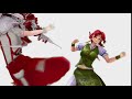 【mmd】fujiwara no mokou　vs　hong meiling 【fight】