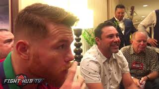 CANELO FIRES BACK AT GOLOVKIN'S "STUPID RESPONSE" SAYING HE STOPPED KO FIGHTERS TO GET THE FIGHT