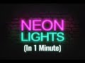 How To Create AWESOME NEON Photoshop Text Effects | Adobe CC