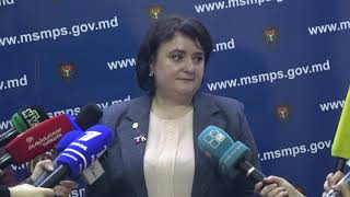 Briefing de presă susținut de Ministrul Sănătății, Muncii și Protecției Sociale, Viorica Dumbrăveanu