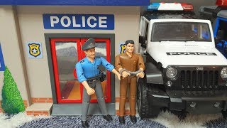 Bruder Police Car / Playmobil Police Station /  Police car toys