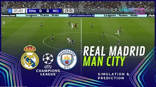 REAL MADRID vs. MANCHESTER CITY. UEFA Champions League 24 /25 Full Match Simulation and Prediction