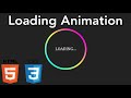 Amazing Loading Animation Using Only Html and Css - Without Javascript/Loading Screen Css