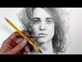 Shading a Portrait with only ONE PENCIL [in-depth tutorial]