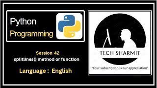 splitlines() function or method in Python | methods in python | function in python | Python course