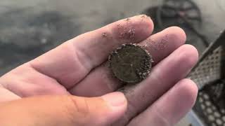 Metal detecting at two beaches