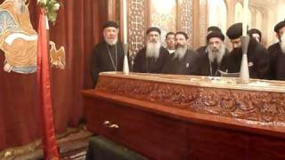 Anger at funeral of murdered Egyptian Copt