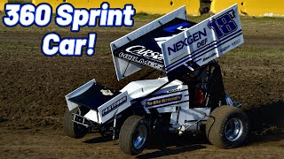 A Big Cushion and Tight Racing at the Ocean Speedway! 360 Sprint Car!