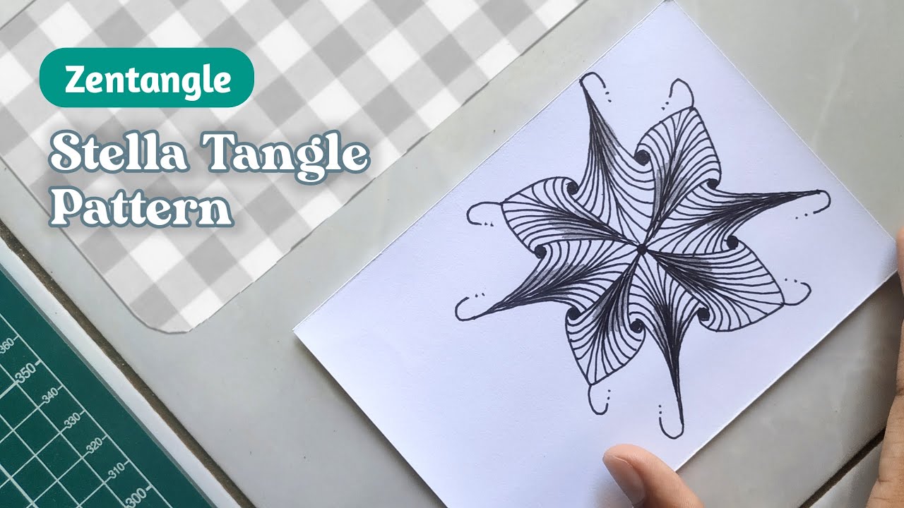 Menggambar Stella Tangle Pattern Youtube