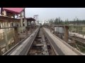 fireball wooden roller coaster front seat pov happy valley shanghai china