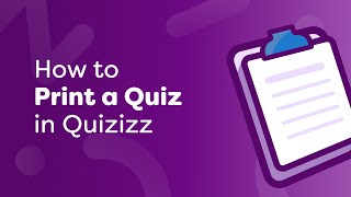 How to print a quiz in Wayground (formerly Quizizz)