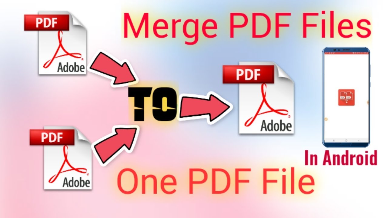 How To Merge Multiple PDF Files Into One PDF File In Android - YouTube