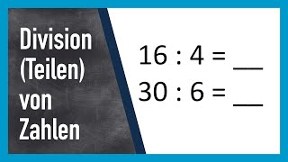 Division (Teilen) Grundlagen ab 2. Klasse