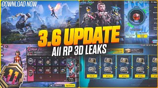 🤩Finally 3.6 Update Is Here | A11 Royal Pass 1 to 100 Rp Rewards | How To Update  3.6  Pubg/bgmi?